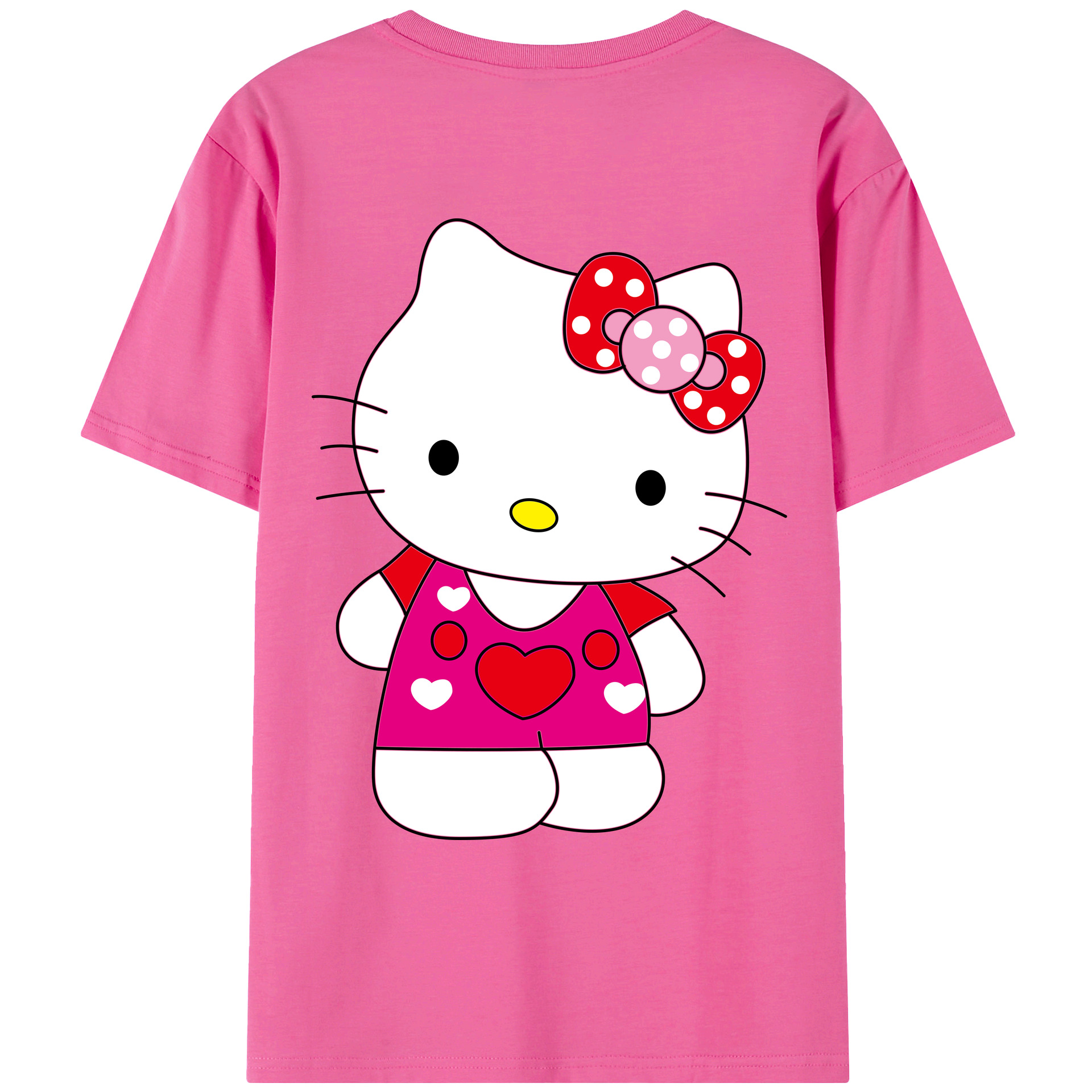 （画像用） Hello Kitty ハローキティ レディース半袖Tシャツ(バックプリント)